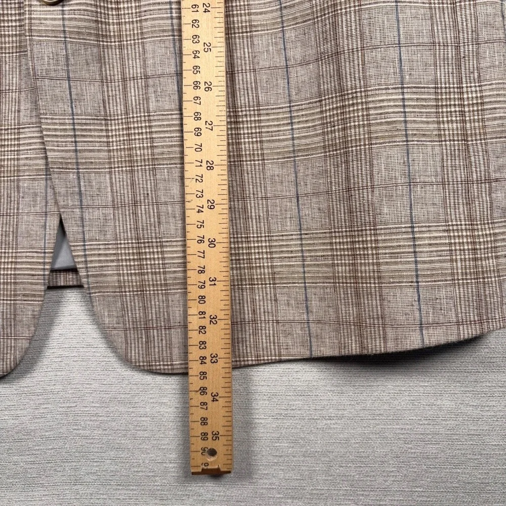Joseph Abboud Joe Slim Fit Blazer Mens Size 46L Long Linen Cotton Blend